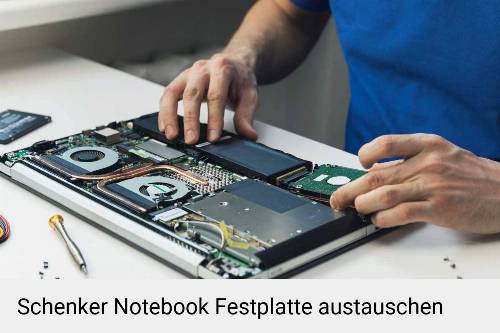 Schenker Laptop SSD Festplatten Reparatur