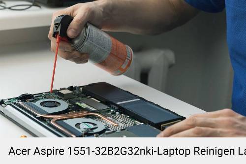 Acer Aspire 1551-32B2G32nki Laptop Innenreinigung Tastatur Lüfter