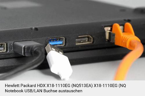 Hewlett Packard HDX X18-1110EG (NQ513EA) X18-1110EG (NQ Laptop USB/LAN Buchse-Reparatur