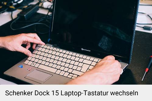Schenker Dock 15 Laptop Tastatur-Reparatur