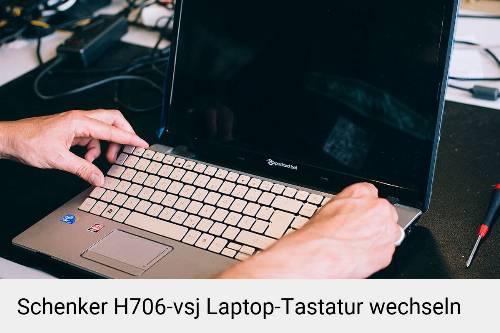 Schenker H706-vsj Laptop Tastatur-Reparatur