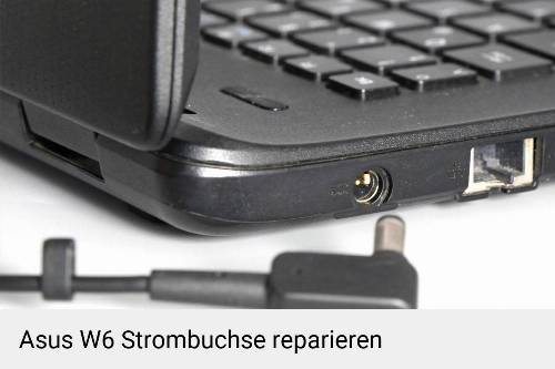 Netzteilbuchse Asus W6 Notebook-Reparatur