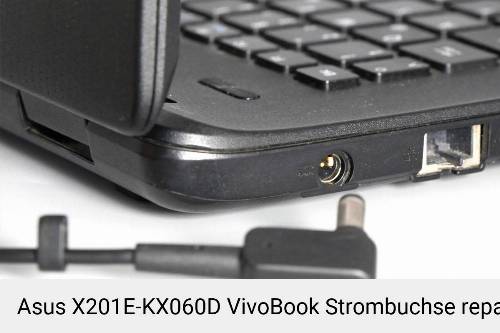 Netzteilbuchse Asus X201E-KX060D VivoBook Notebook-Reparatur