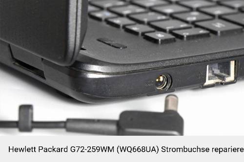 Netzteilbuchse Hewlett Packard G72-259WM (WQ668UA) Notebook-Reparatur
