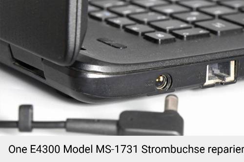 Netzteilbuchse One E4300 Model MS-1731 Notebook-Reparatur